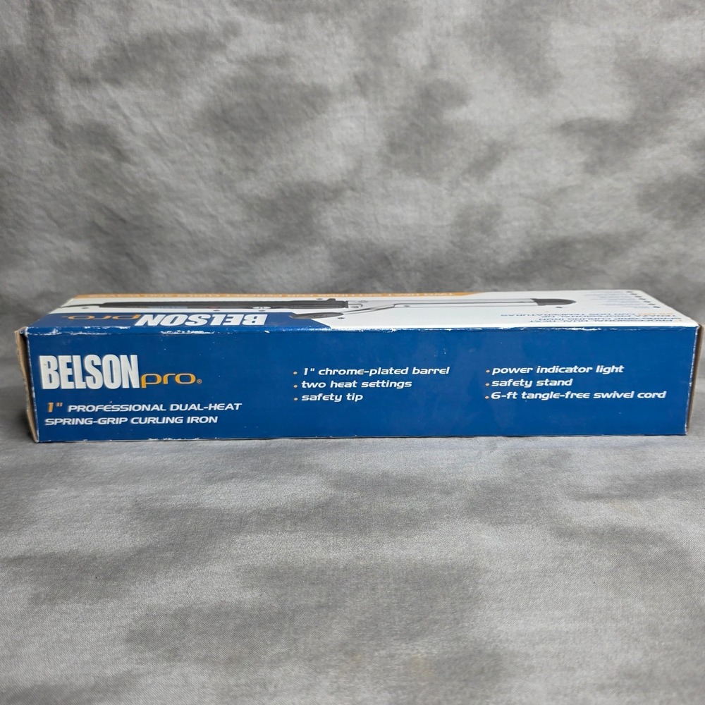 BELSON PRO 1" Curling Iron #BP2015 Dual Heat Spring Grip 2012 NEW - Picture 2 of 6